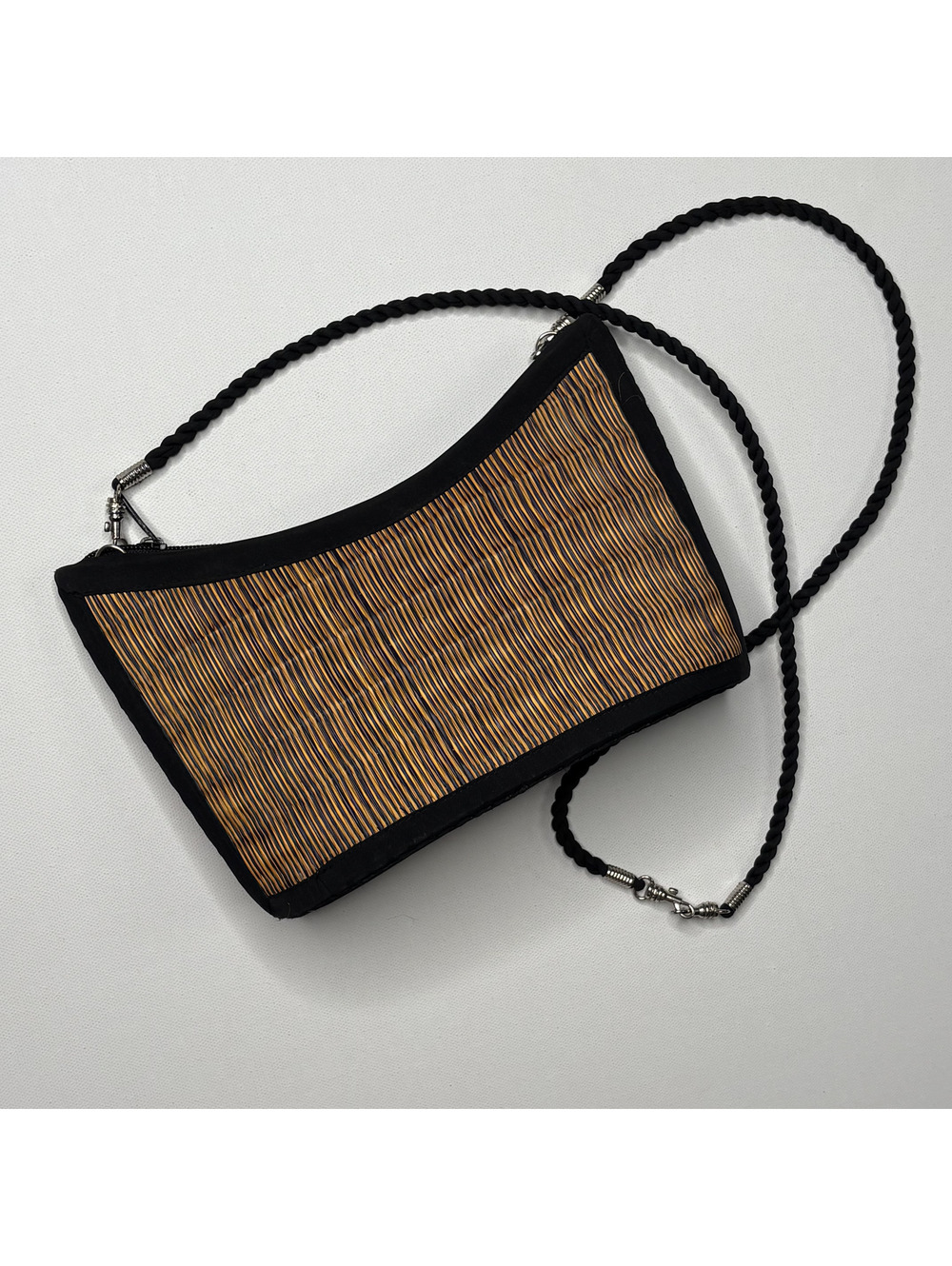 Baskets of Cambodia Woven Straw Crossbody Bag